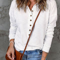 Single-Breasted Lapel Long-Sleeved Loose Casual Bottoming Top Autumn And Winter New