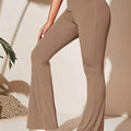Casual Knitted Sports Pants Falling Flare High Waist Yoga Pants