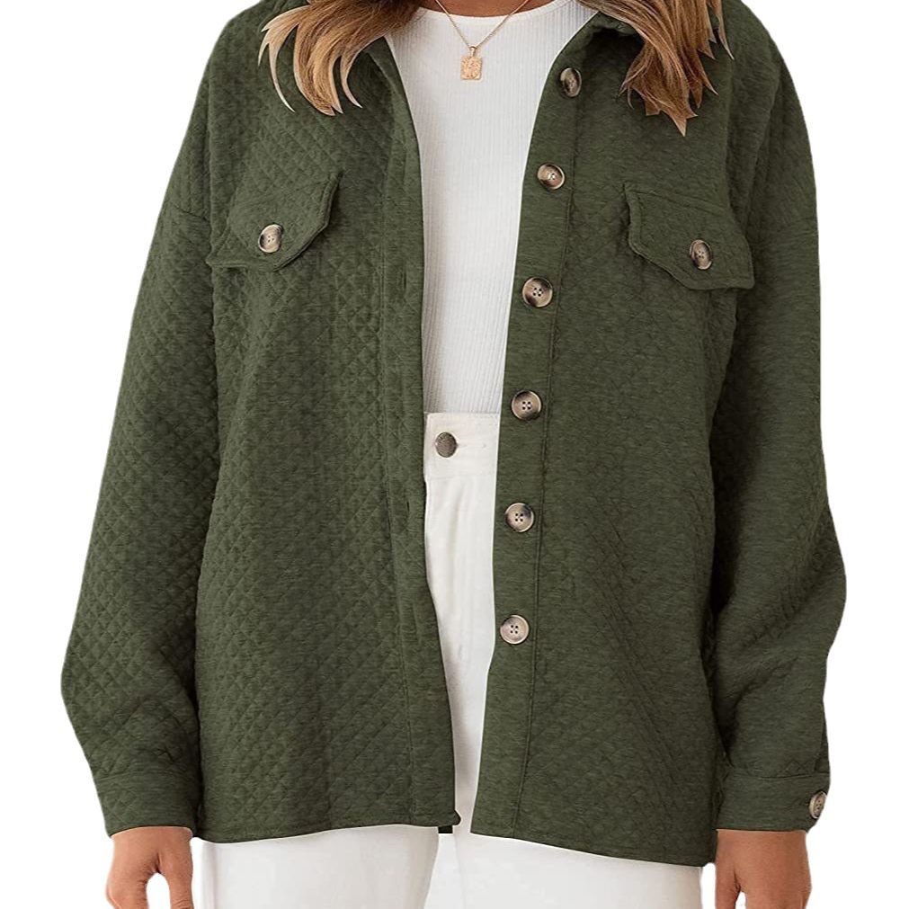 Pocket Lightweight Casual Jacket Cardigan Lapel Jacket Women'S