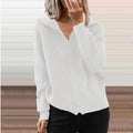 Winter New Striped Casual Jacket, Loose Knitted Sweater, Zipper Cardigan, Long Sleeves, Lapel Sweater, Women