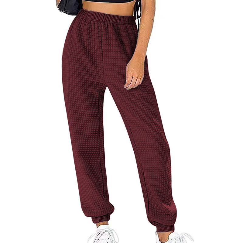 Winter New Home Sports Waffle Slacks And Trousers