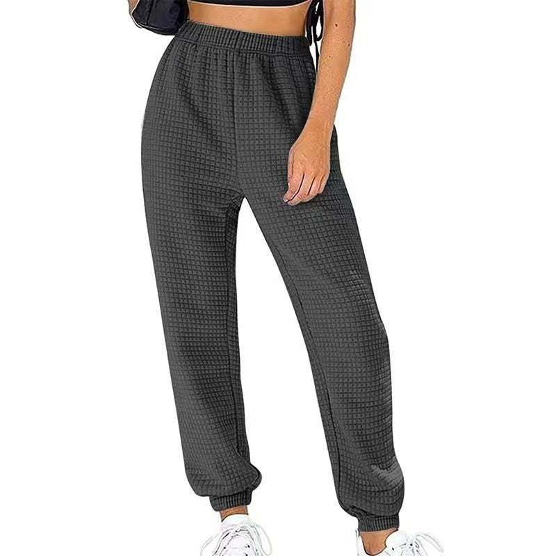 Winter New Home Sports Waffle Slacks And Trousers