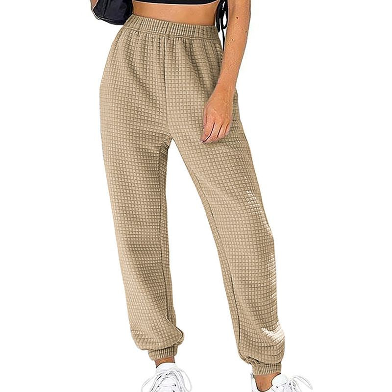 Winter New Home Sports Waffle Slacks And Trousers