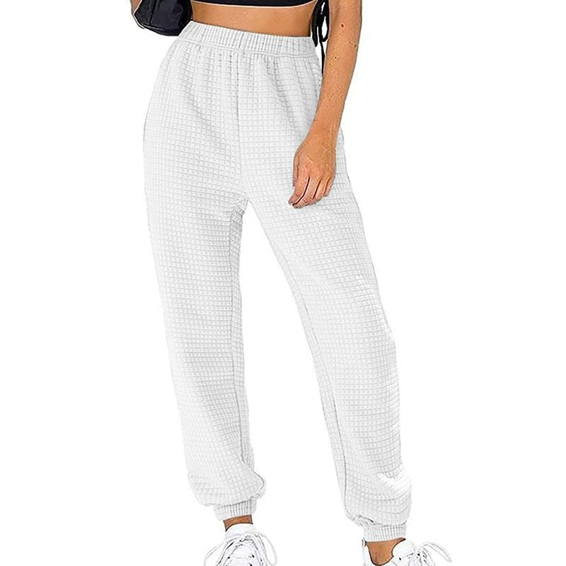 Winter New Home Sports Waffle Slacks And Trousers