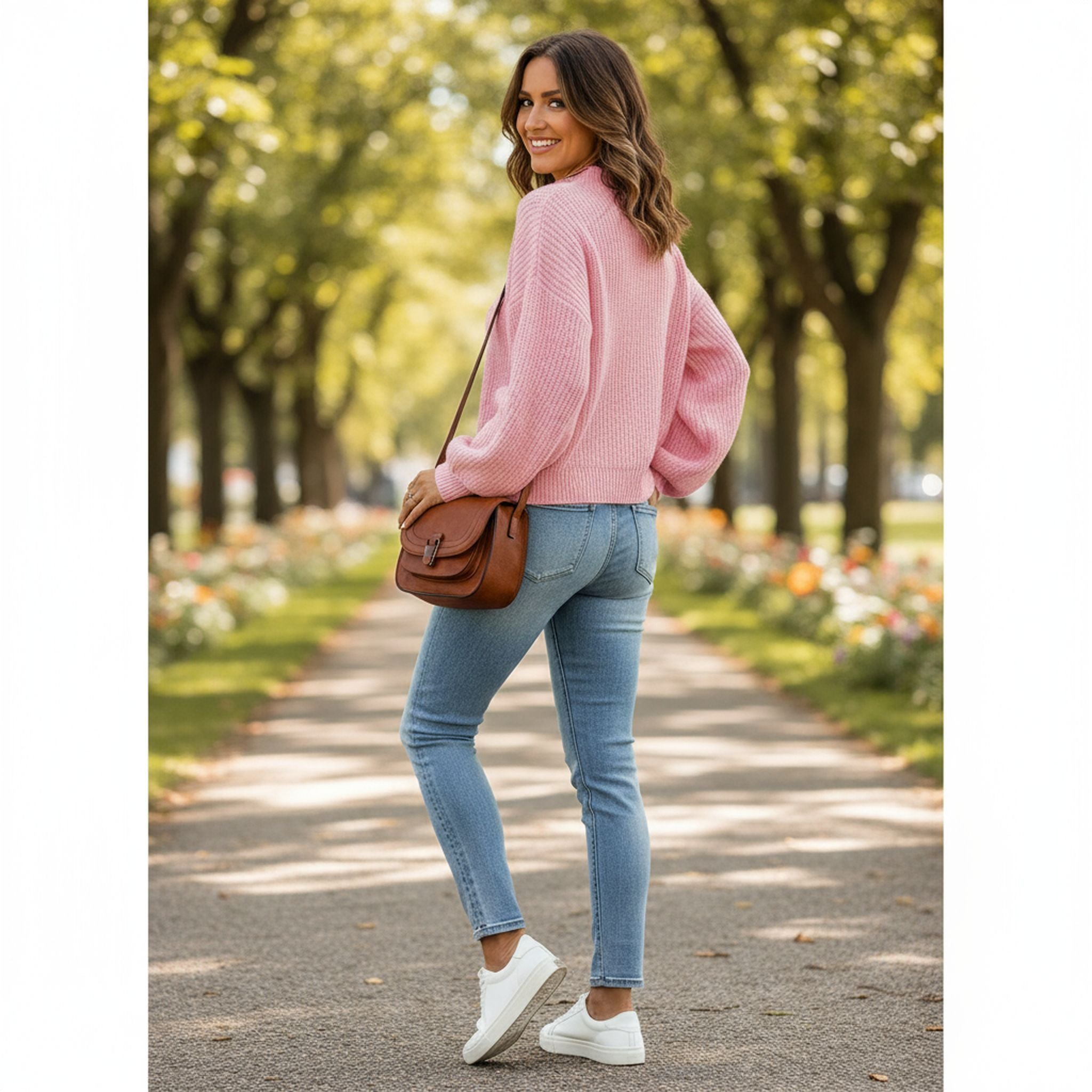 High Neck Solid Color Loose Pullover Amazon Sweater Women
