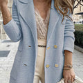Short Textured Casual Top Long Sleeve Jacket Jacket Autumn And Winter New Women'S Style