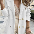 Short Textured Casual Top Long Sleeve Jacket Jacket Autumn And Winter New Women'S Style