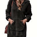Sweatshirt Independent Station Double-Sided Fleece Hooded Loose Women'S Sweatshirt