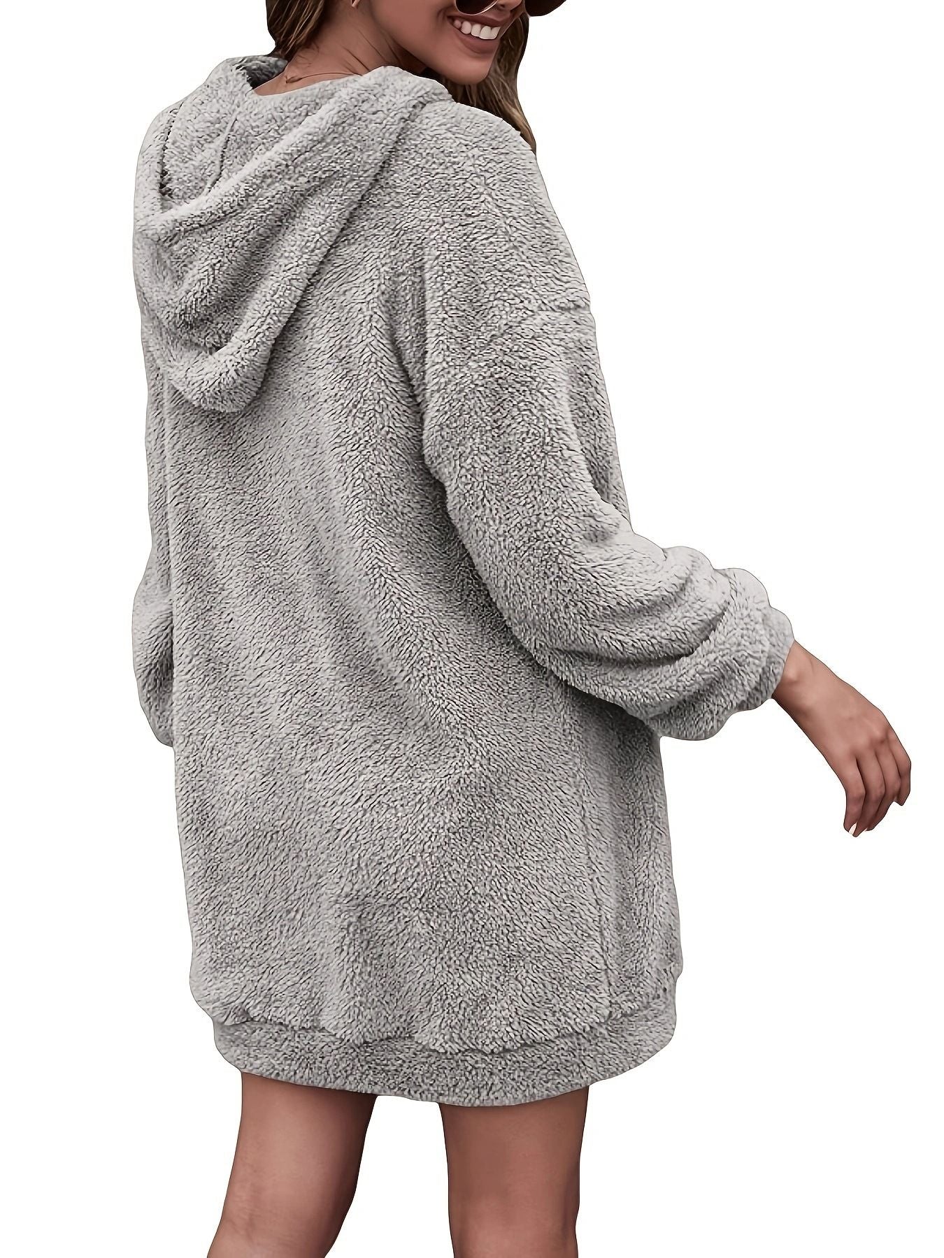 Sweatshirt Independent Station Double-Sided Fleece Hooded Loose Women'S Sweatshirt