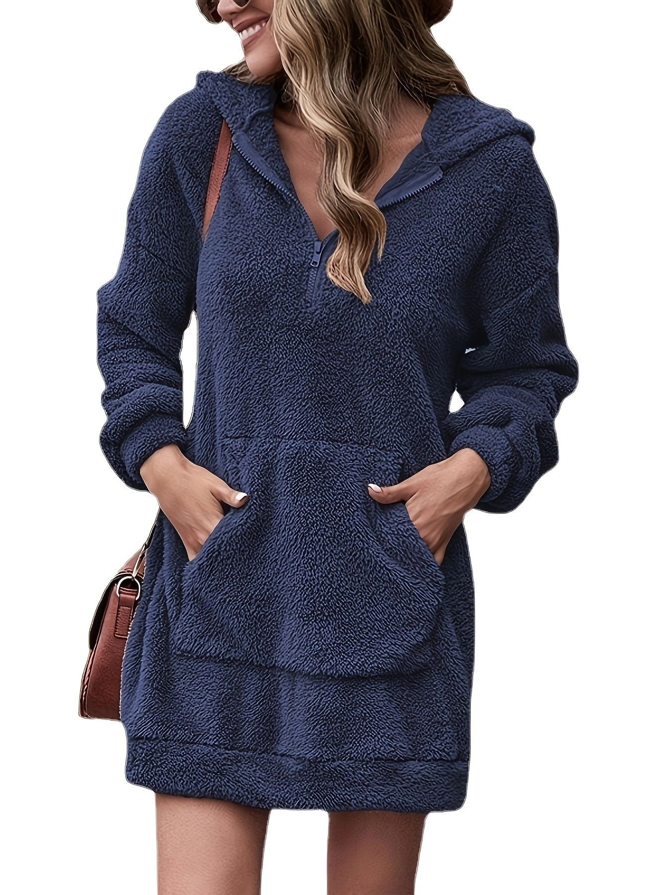 Sweatshirt Independent Station Double-Sided Fleece Hooded Loose Women'S Sweatshirt