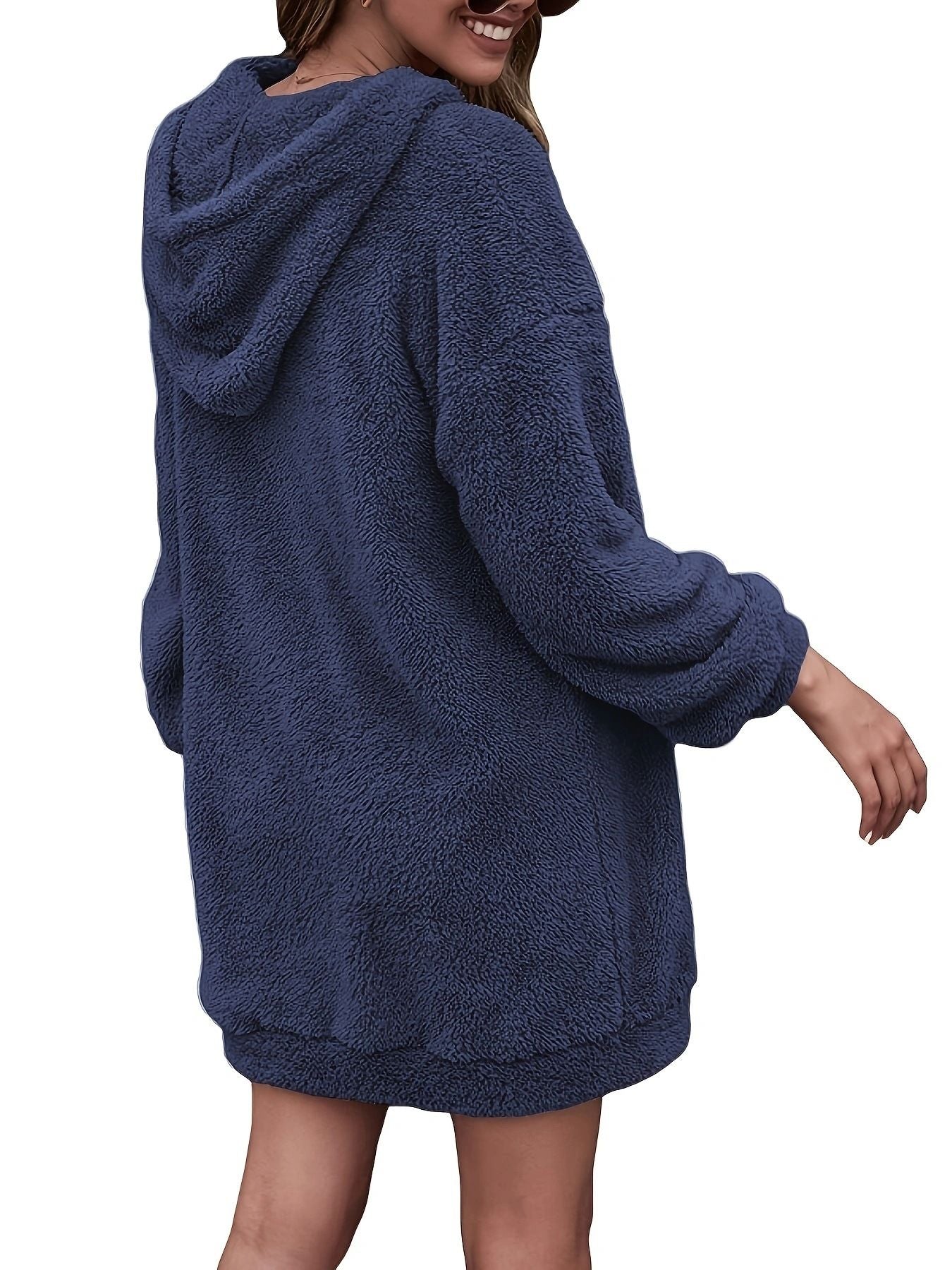Sweatshirt Independent Station Double-Sided Fleece Hooded Loose Women'S Sweatshirt