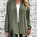 Temu Autumn And Winter New Long-Sleeved Solid Color Loose Cardigan Jacket