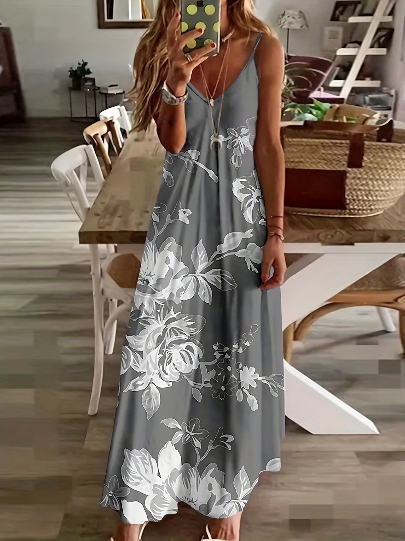 Summer New Women'S Dress Slim Slimming Holiday Bohemian Suspender