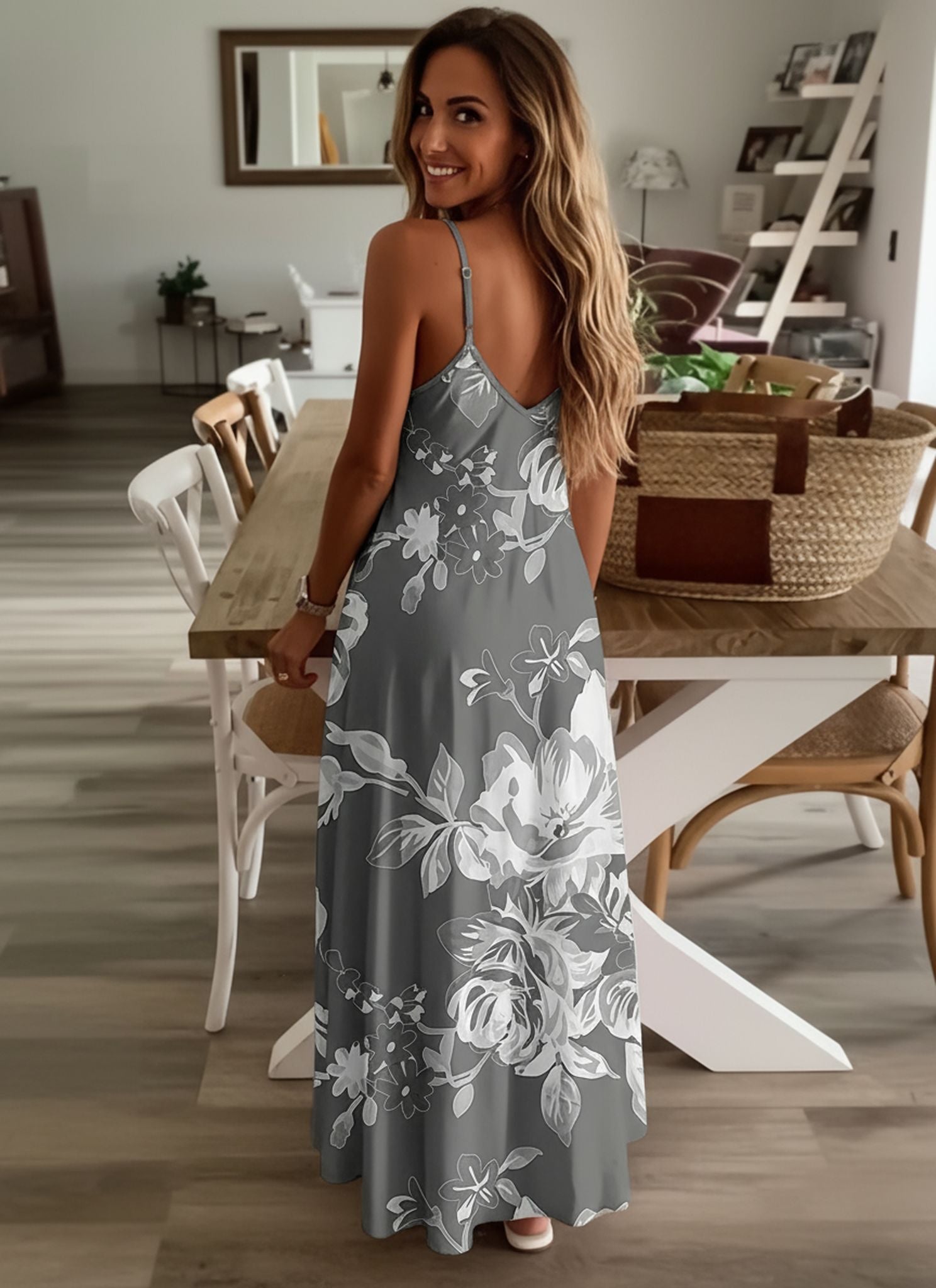Summer New Women'S Dress Slim Slimming Holiday Bohemian Suspender