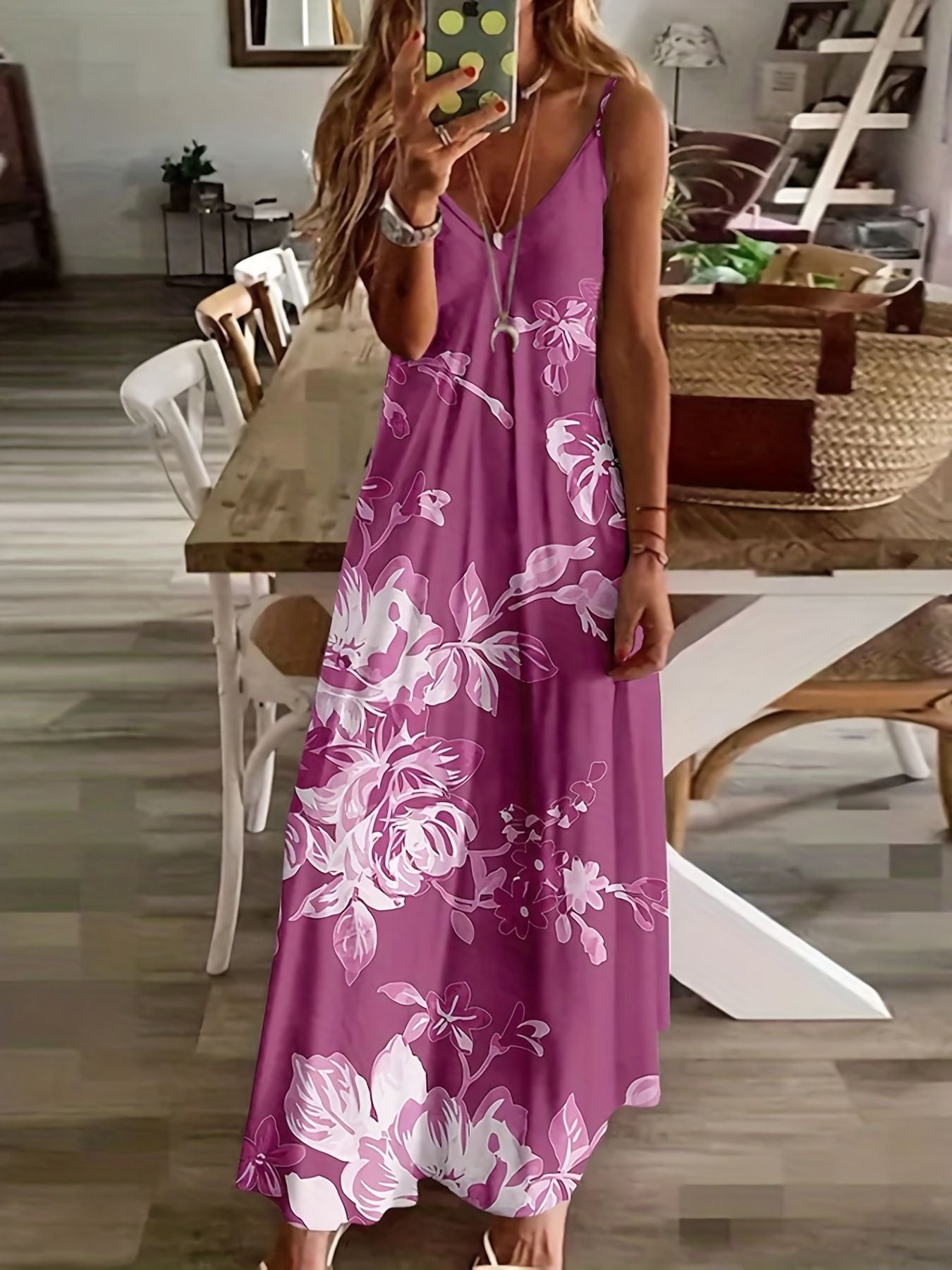 Summer New Women'S Dress Slim Slimming Holiday Bohemian Suspender