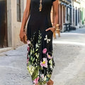 Casual Fashion Printed Pocket Dress Women'S Midi Skirt