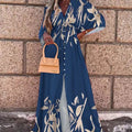 V-Neck Lace-Up Single-Breasted Beach Dress Women'S