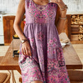 New Summer Sleeveless Floral Halterneck Waist Dress For Women