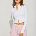 Yoga Jacket New Sunscreen Stand-Up Collar Zipper Cardigan Sports Long-Sleeved Jacket
