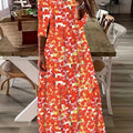 New V-Neck Print Long Sleeve Women'S Dress Printed Dress
