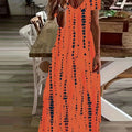 Tie-Dye Print Large Swing Long Skirt Hugh