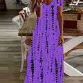 Tie-Dye Print Large Swing Long Skirt Hugh