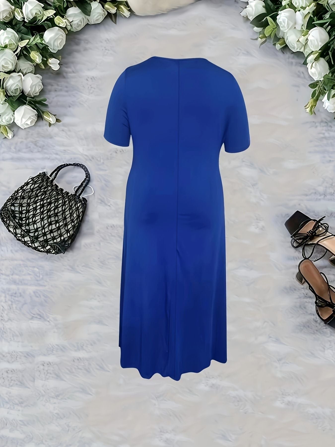 New V-Neck Short-Sleeved Dresses In Europe And The United States For Summer