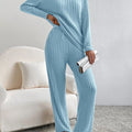 Suit Autumn New Fashion Casual Straight-Leg Pants Temperament Loose V-Neck