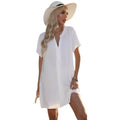 V-Neck Shirt Dress