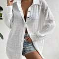 Cross-Border Women'S Anti-Hiccup Shirt Dropped Shoulder Bat Shirt
