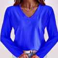 V-Neck T-Shirt Regular Length Casual Style Women'S Clothing