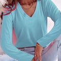 V-Neck T-Shirt Regular Length Casual Style Women'S Clothing