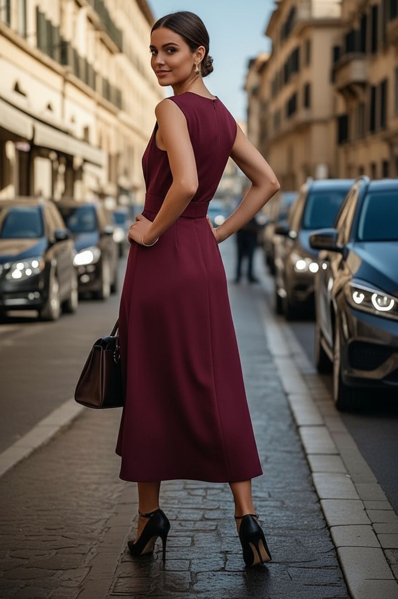 Summer Sleeveless Crew Neck Fashion Casual Long Dress Women