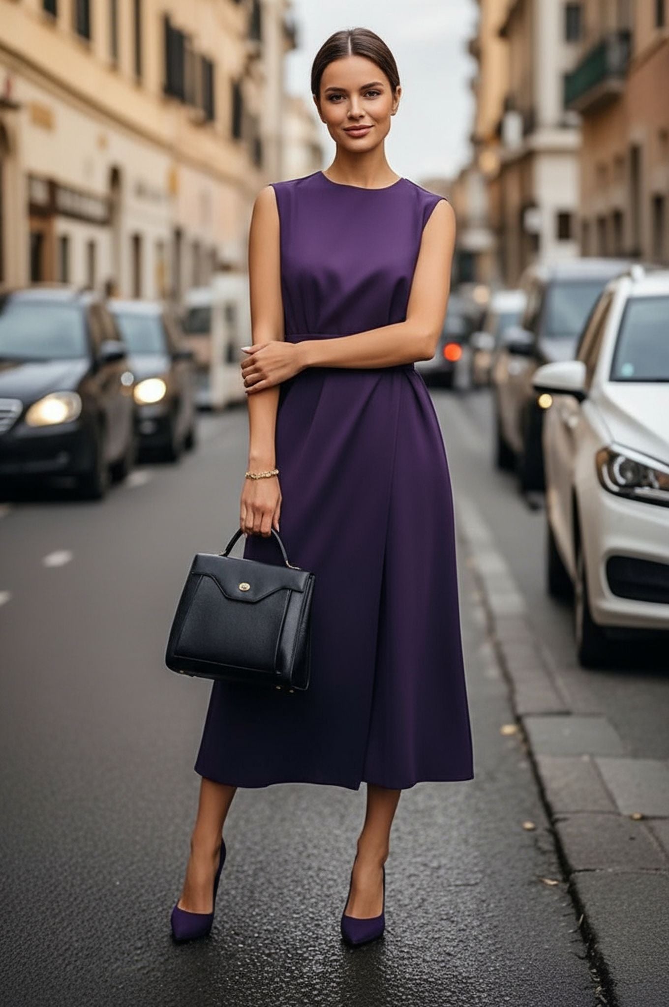Summer Sleeveless Crew Neck Fashion Casual Long Dress Women