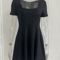 Low-Neck Dresses, Women'S Waist Slimming Dresses, Short Skirts,