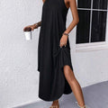 Solid Color Loose Long Skirt, Vest Dress, Sundress, Slim And Light Luxury