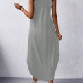Solid Color Loose Long Skirt, Vest Dress, Sundress, Slim And Light Luxury