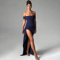 Sexy One-Shoulder Temperament Elegant Party Dress Slit Dress
