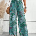 Aliexpress Digital Print Ethnic Style Elastic Band Casual Loose Trousers