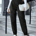 Casual Cargo Pants, Multi-Pocket Small Leg Pants, Women