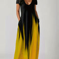 Summer Loose Print Casual Sexy Women'S Long Skirt Pocket Long
