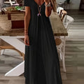 New V-Neck Short-Sleeved Dresses In Europe And The United States For Summer