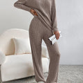 Suit Autumn New Fashion Casual Straight-Leg Pants Temperament Loose V-Neck