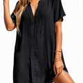 V-Neck Shirt Dress
