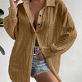 Cross-Border Women'S Anti-Hiccup Shirt Dropped Shoulder Bat Shirt