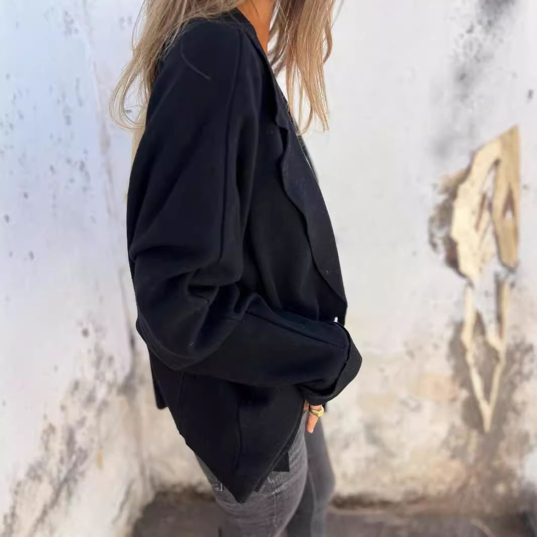 Casual Versatile Lapel Pocket Jacket Jacket