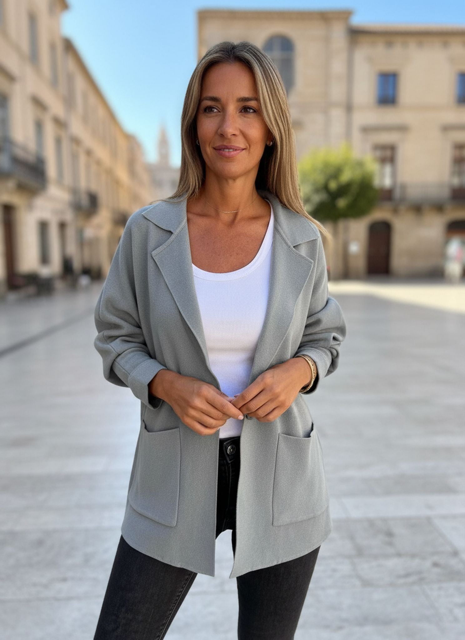 Casual Versatile Lapel Pocket Jacket Jacket
