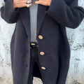 Winter Lapel Long Sleeve Casual Woolen Jacket